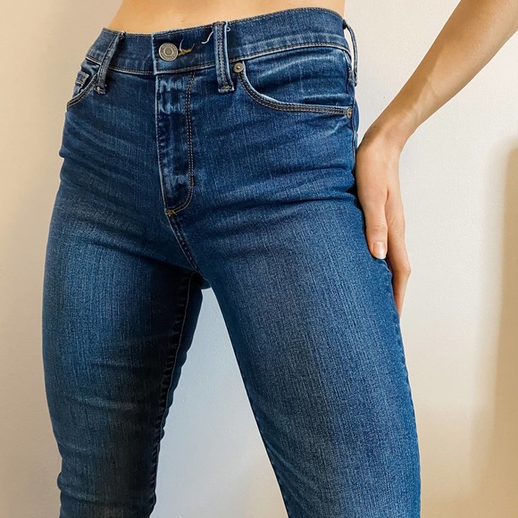 High Rise Banana Republic Dark Wash Skinny Jeans - Picture 6 of 8